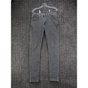 Levis 512 Jeans Mens 32x35 (Tag 32x36) Gray Slim Taper Fit Stretch Denim Casual